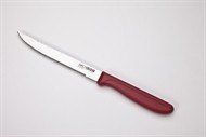 סכין משוננת-ידית אדומה