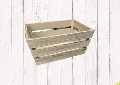 ארגז עץ רטרו לעיצוב וארגון